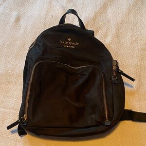 Kate Spade Black Nylon Backpack